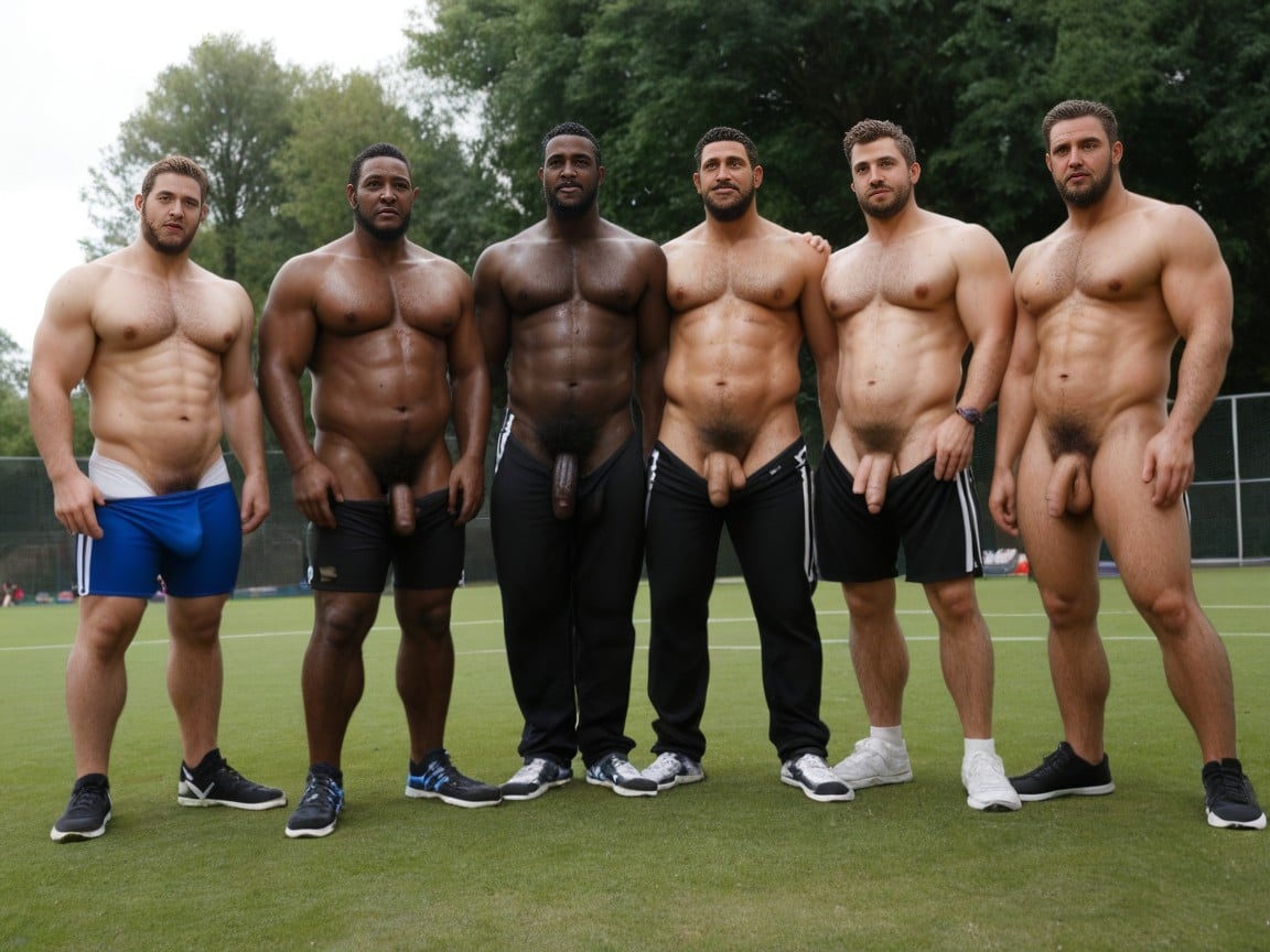 Hyper Sweaty, Very Short Hair, Bulge AI Gay Porn