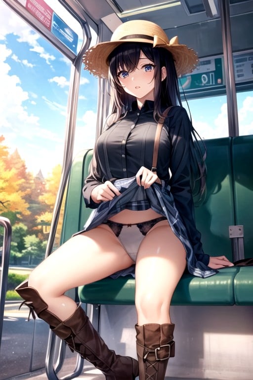 Ônibus, Sfw, Botas Hentai IA pornografia