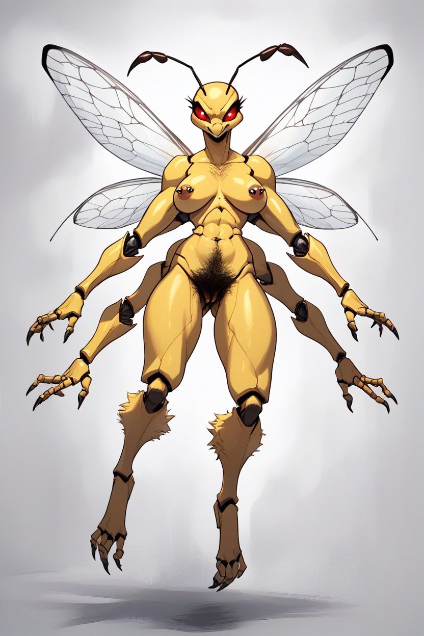 Insect, Angry, Four Arms Furry AI Porn