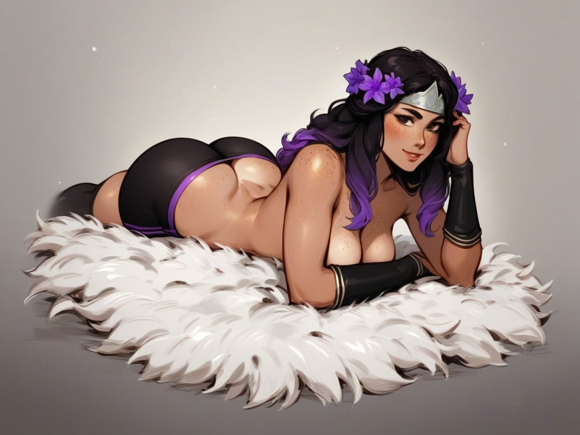 Thick Full Thighs, Hips Wider Than Chest, Extremely Large Ass Hentai AI Porn