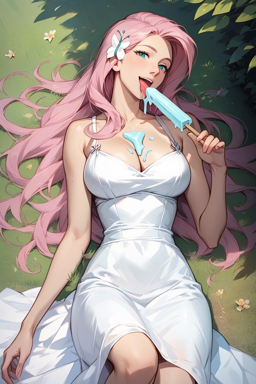 Parque, Dress, Fluttershy From Equestria WomenHentai IA