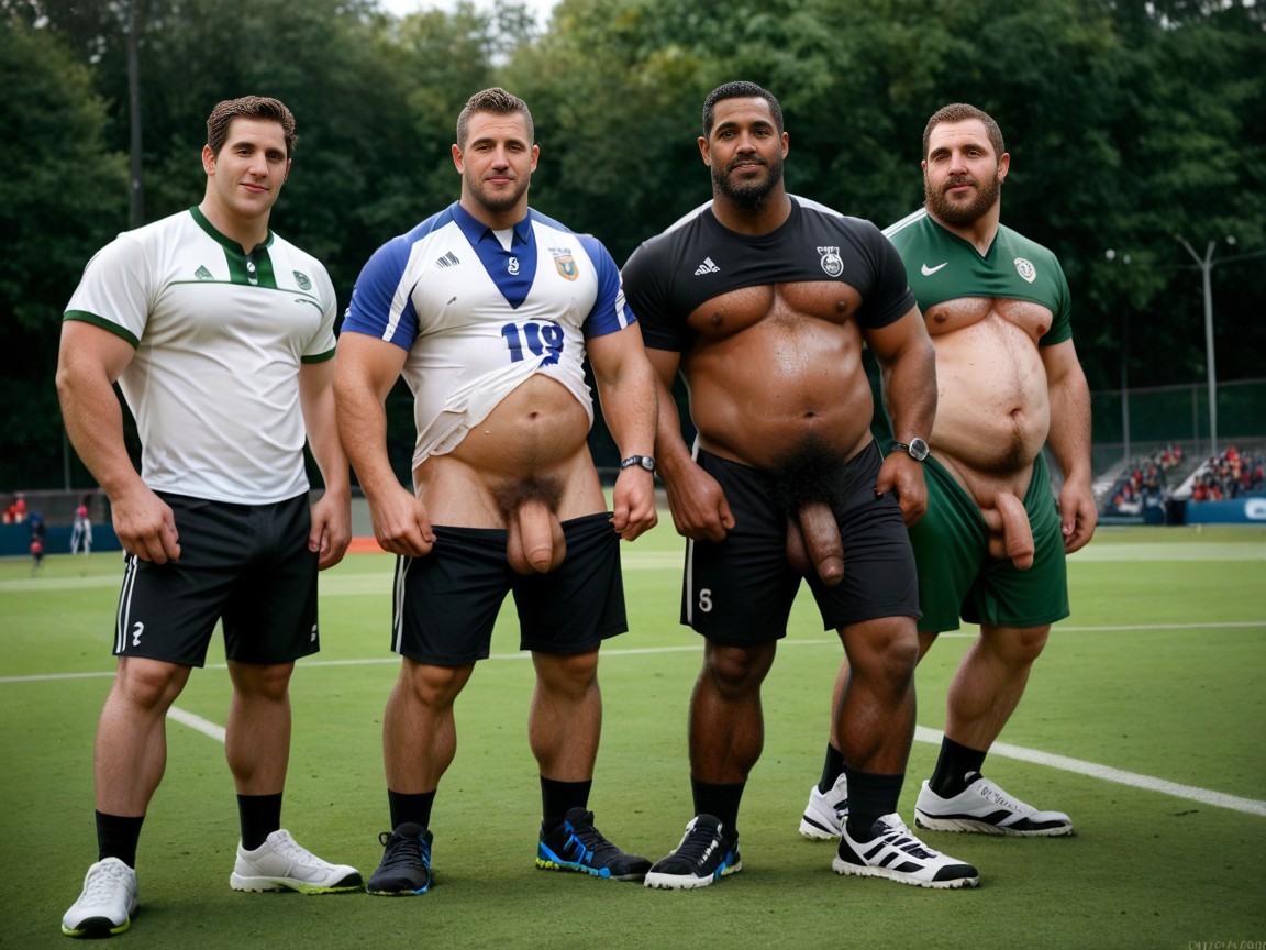 Thugs, Foreskin, Outdoors AI Gay Porn