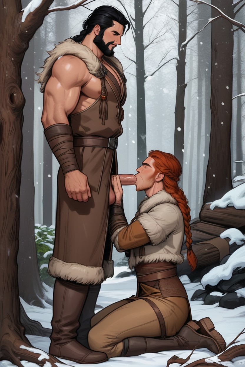 Forest, Is Redhead, Snowing AI Gay Porn