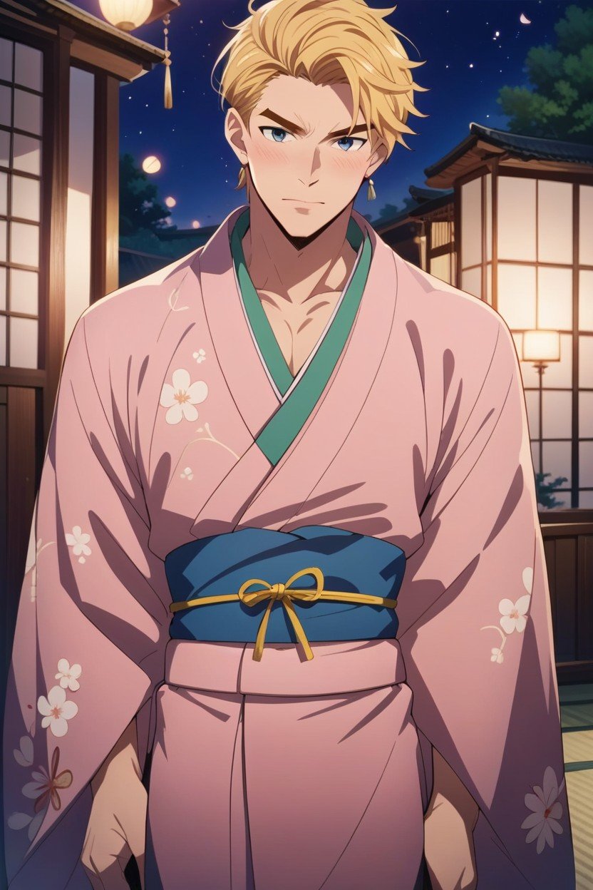 Men, Taisho Era, KimonoHentai IA