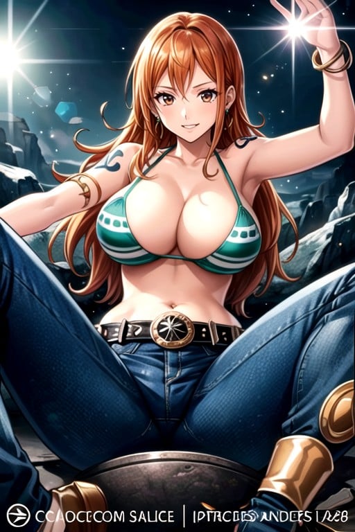 Nami (one Piece), Gros Seins, Poils PubiensPorno IA Hentai