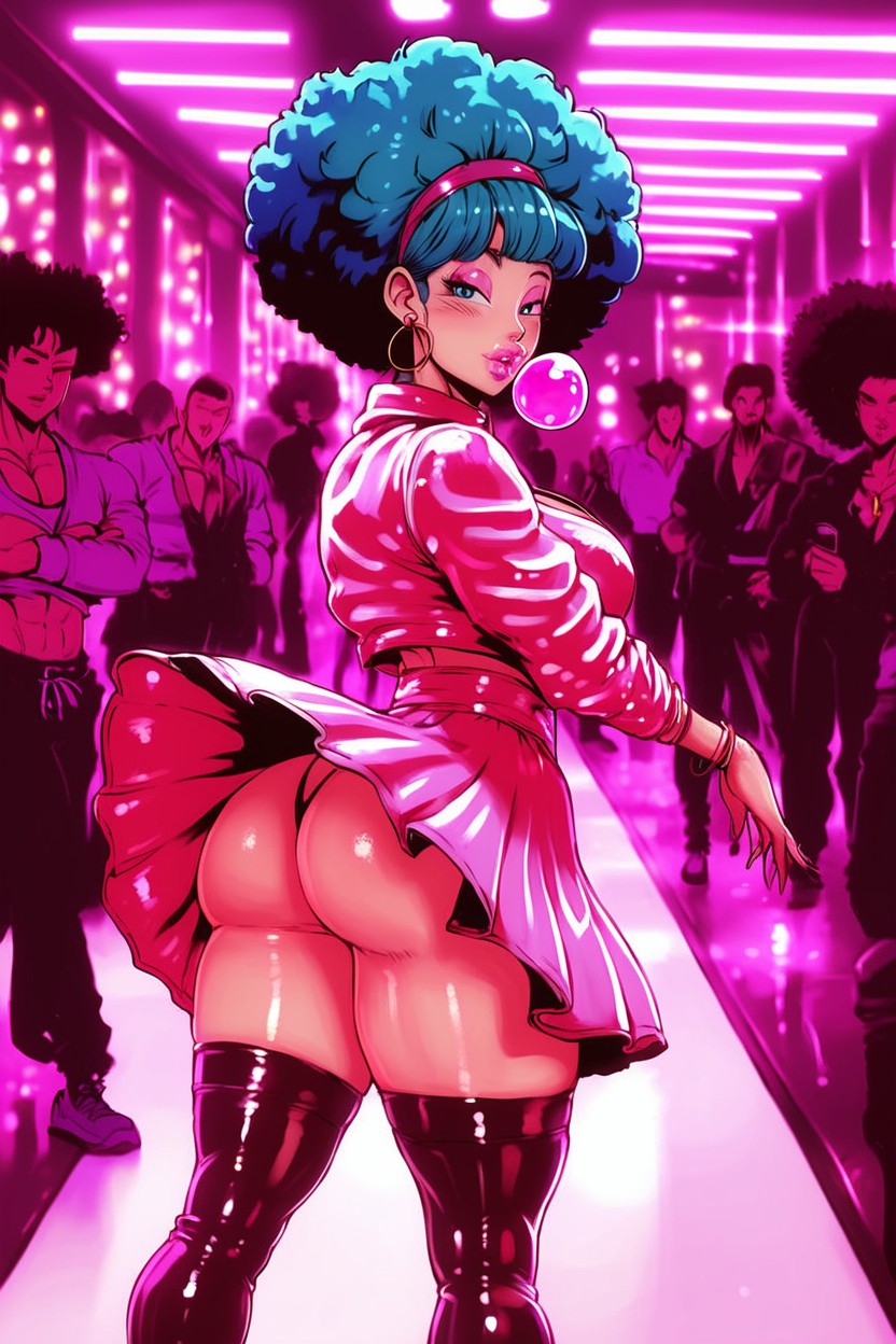 Modeling, Bulma From Dragon Ball Z, Ultra Realistic AI Porn