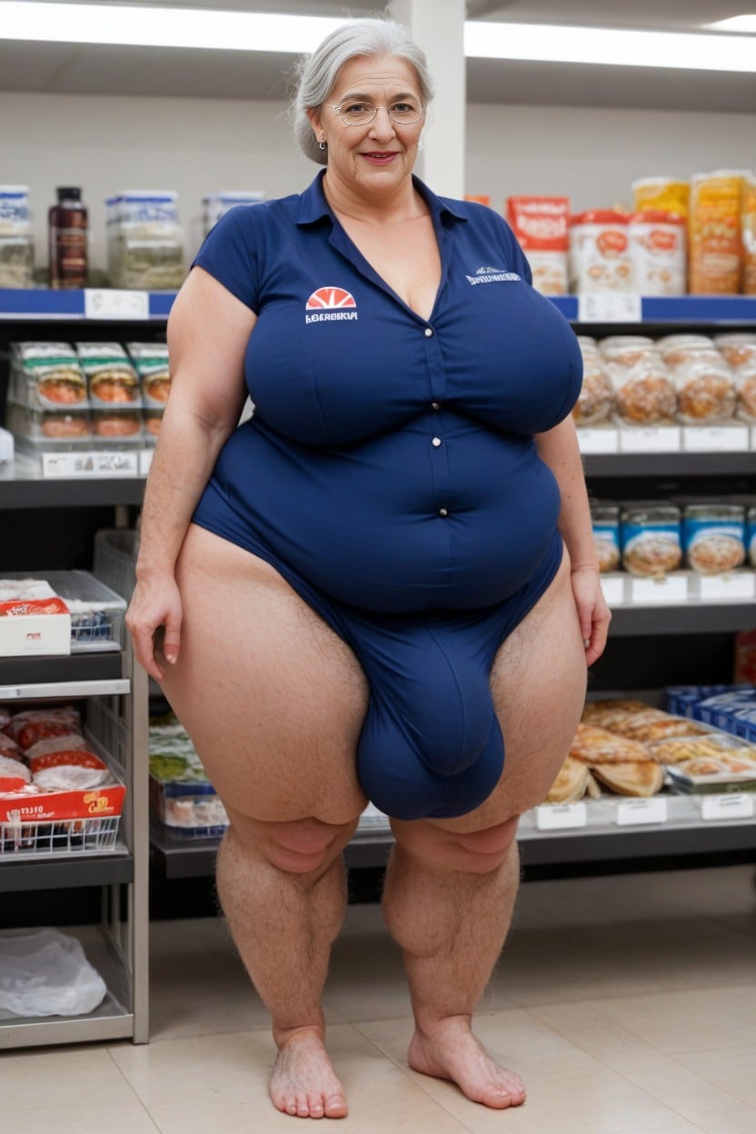 Walmart Employee, Gigantic Ass, Window With View AI Porn