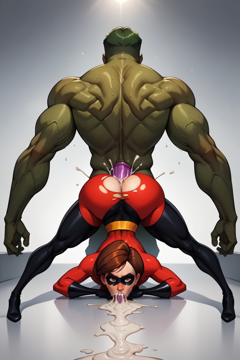 Athletic Ass, Wide Hips, Helen Parr Mask AI Porn