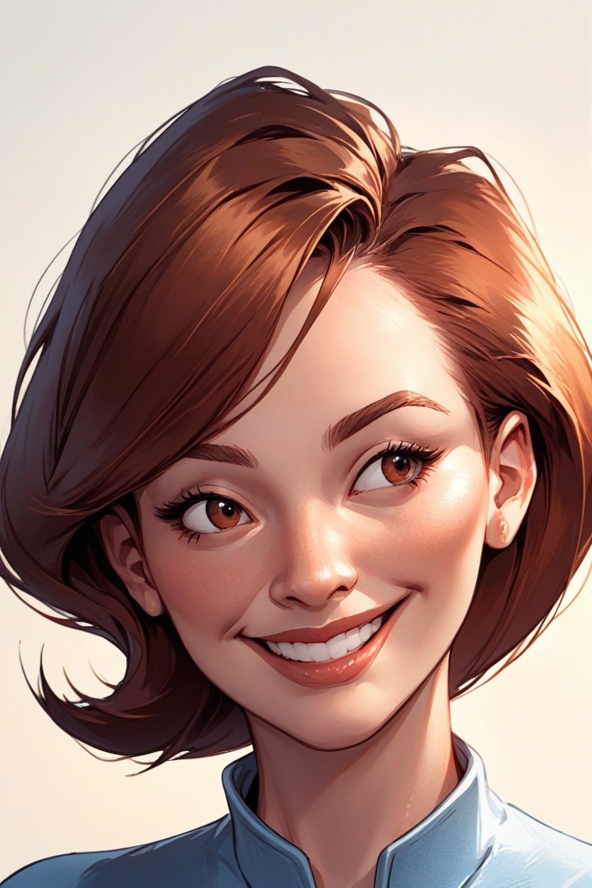 Happy, Helen Parr, 미소 짓다쉬메일 AI 포르노