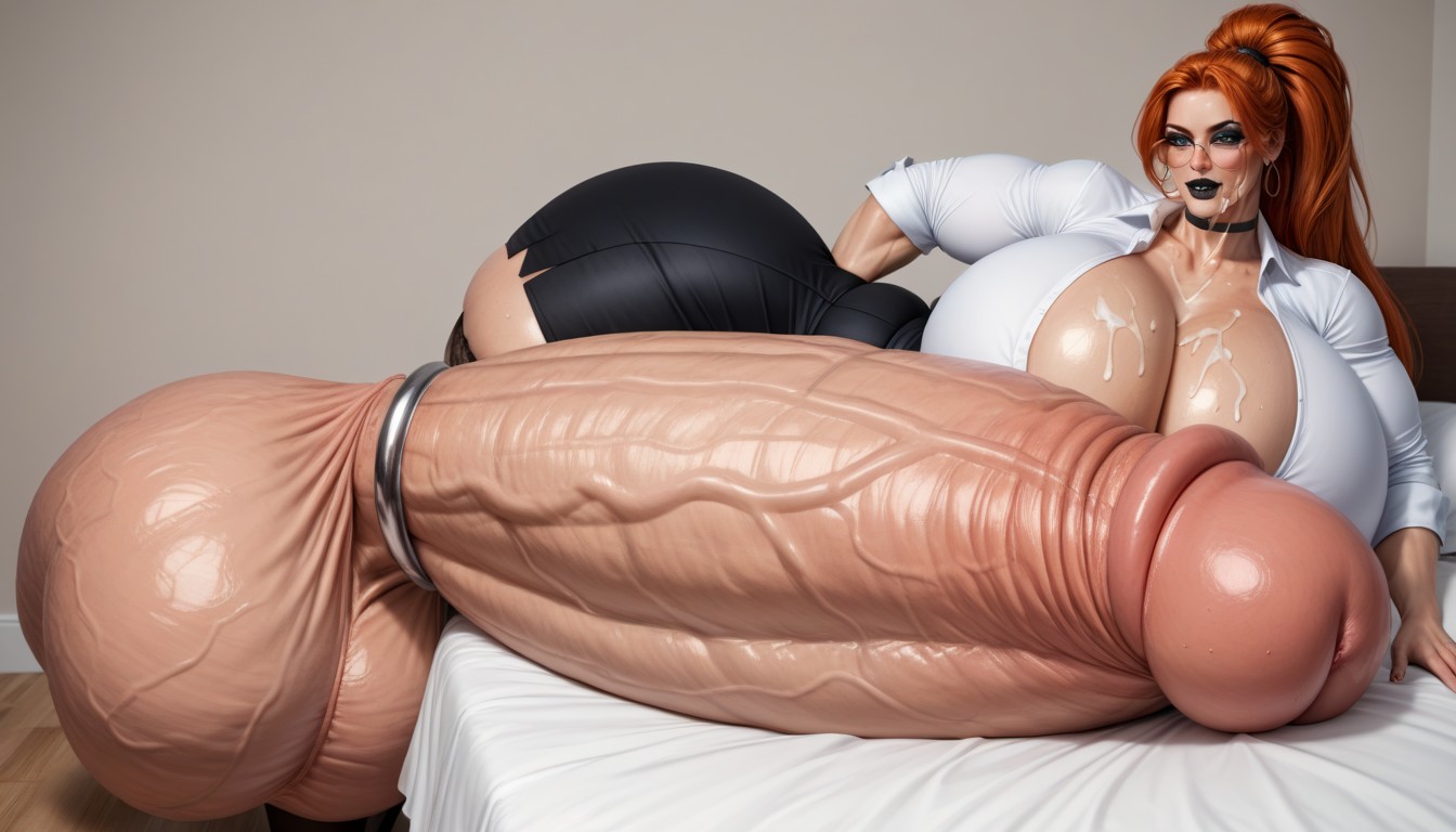 Hyper Gigantic Massive Huge Ass, Super Hyper Gigantic Huge Massive Breasts, Ginger Shemale AI Porn