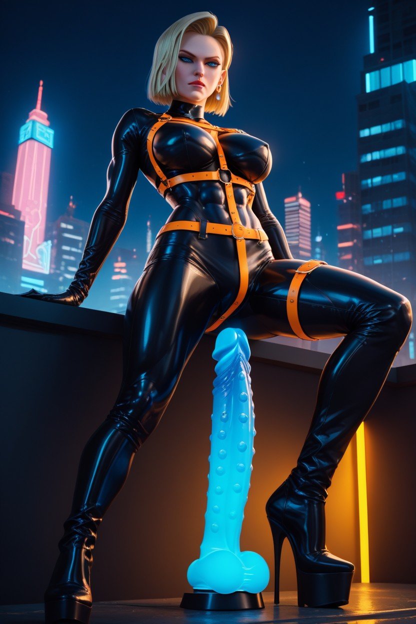 Full Body, Blue Light, Latex Catsuitsites.postSEOTitles