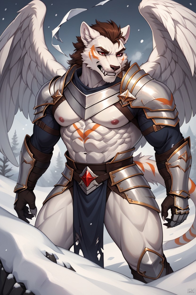 Ripped, White Shoulders, White Legs Porno IA Furry