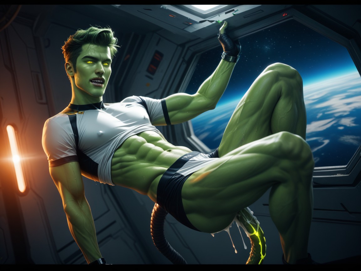 People Anal Sex In Space, Full Body, Night AI Gay Porn