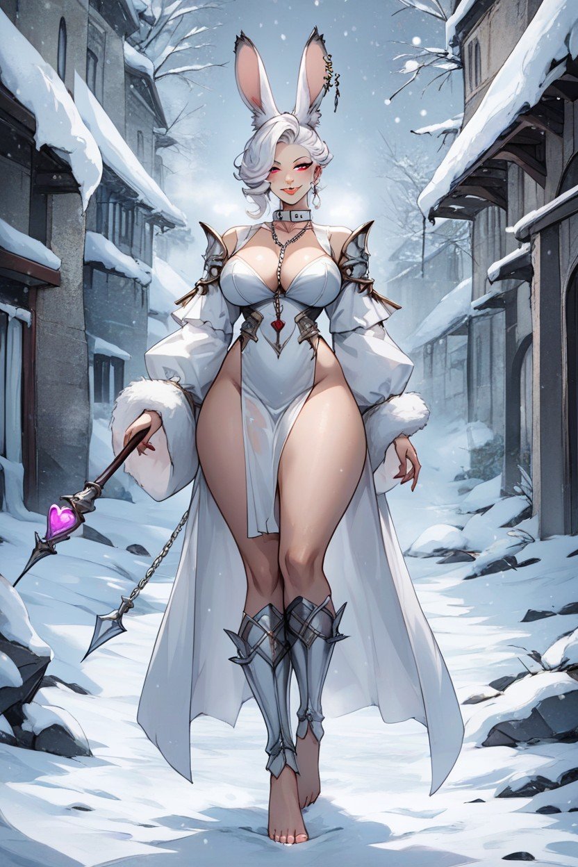 Snow, Big Breasts, Barefoot Hentai AI Porn