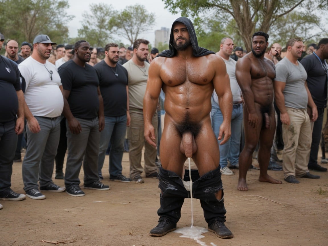 African Tramps In Rags, Sweat, Hyper Pubes Growth AI Gay Porn