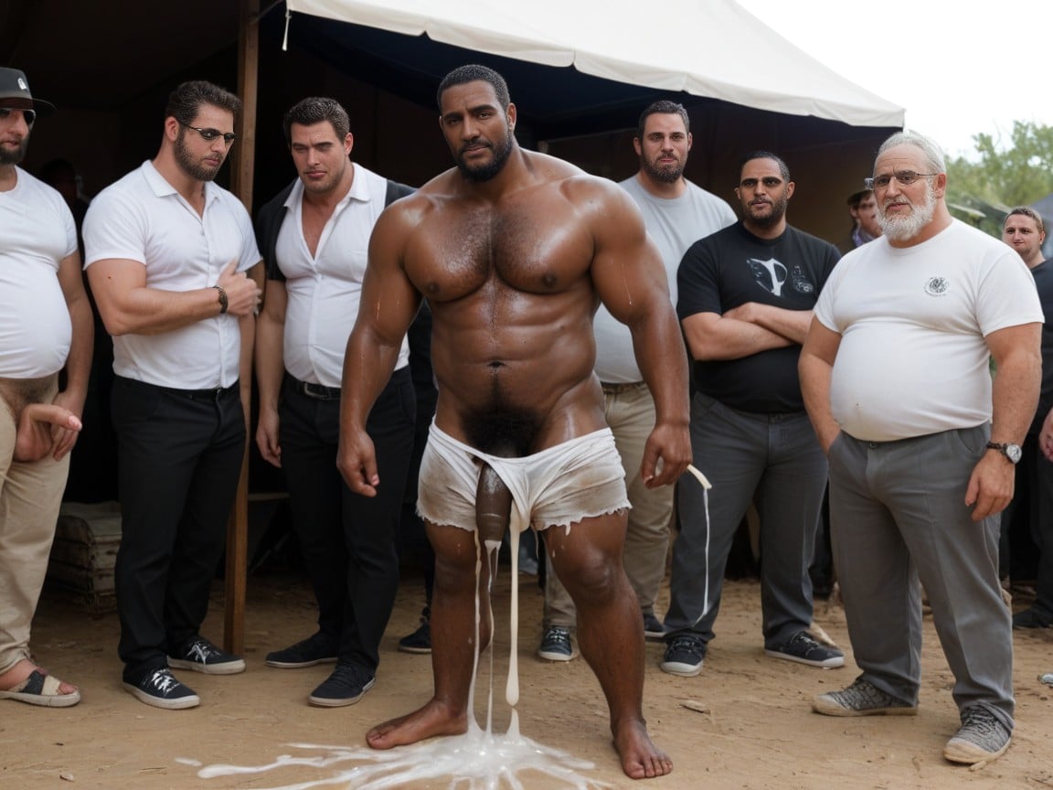 Hairy Pubes, Hairy Chest, Makeshift Tents AI Gay Porn
