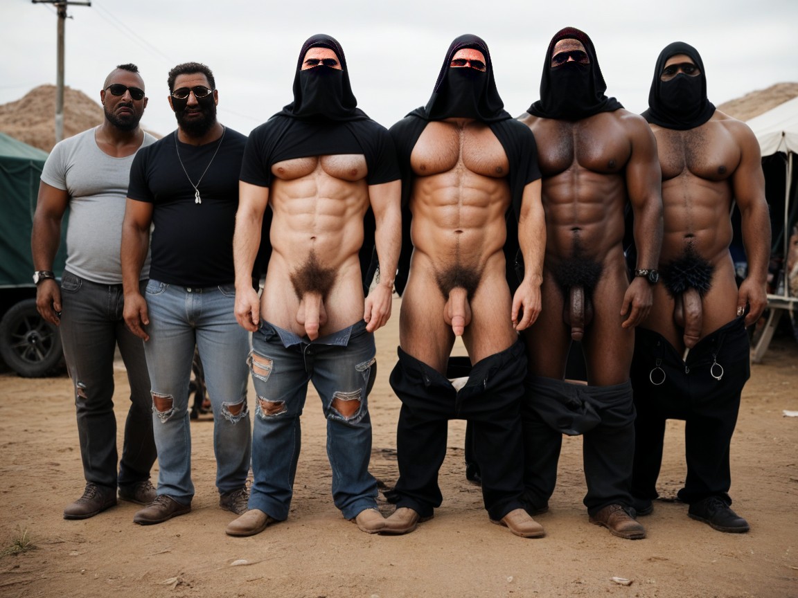 Hyper Pubes Growth, Crowds Of Naked Black, Thugs AI Gay Porn