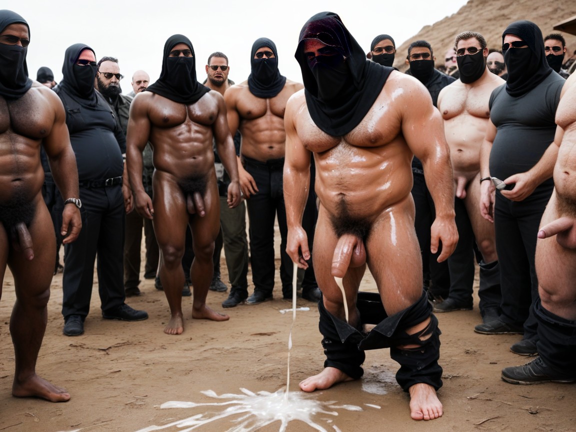 Long Beard, Curly, Hyper Pubic Hair AI Gay Porn