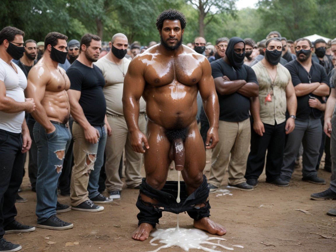 Harem, Hyper Pubic Hair, Bulges AI Gay Porn