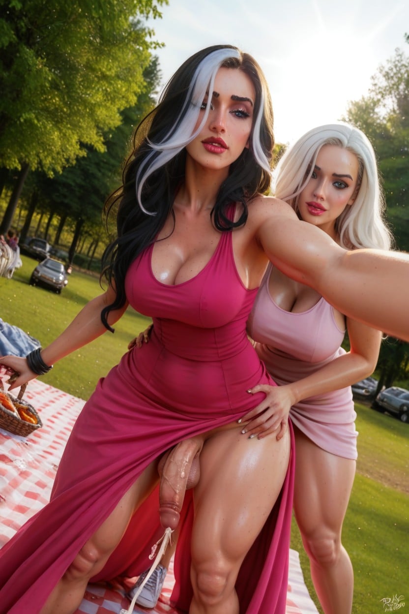 Rogue From X Men, Peasant Style Dress, Shiny Lips Shemale AI Porn
