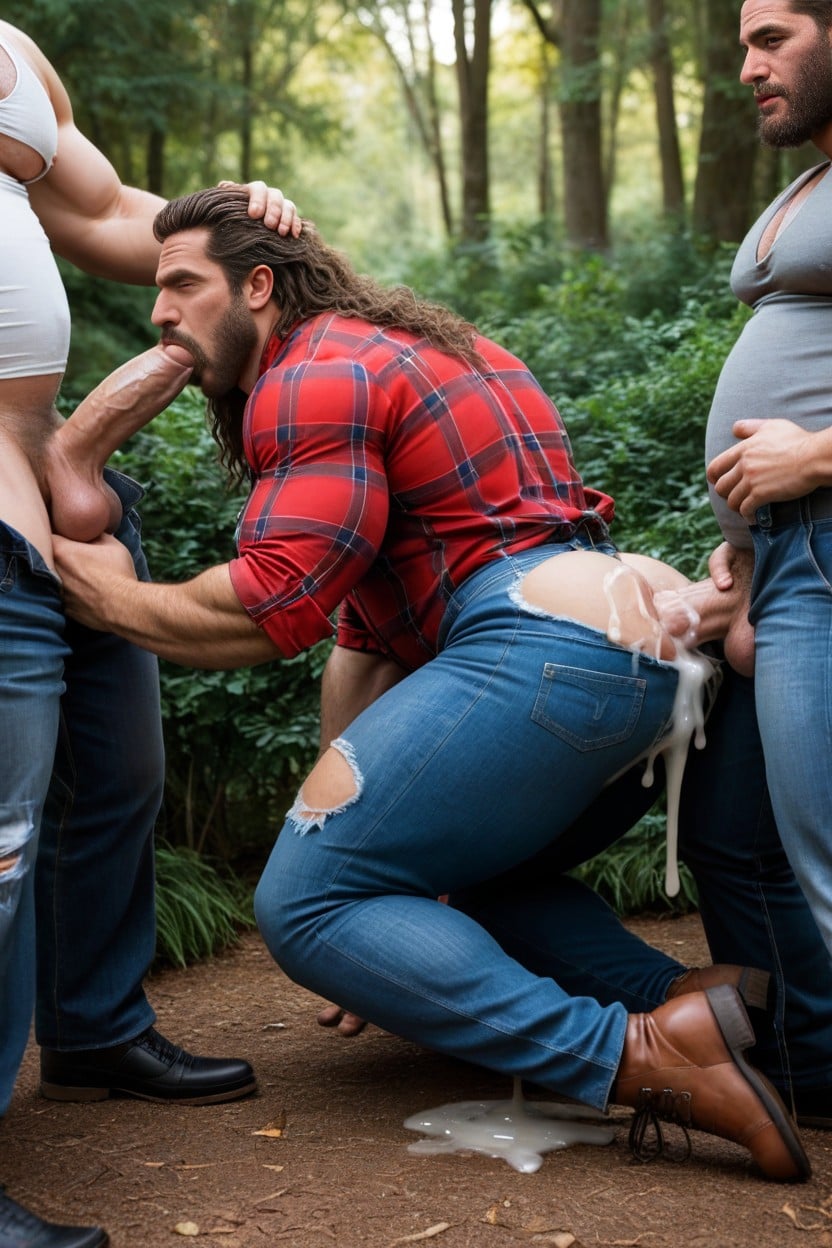 Gay, Penis In Mouth, Hairy Ass Porno IA Gay