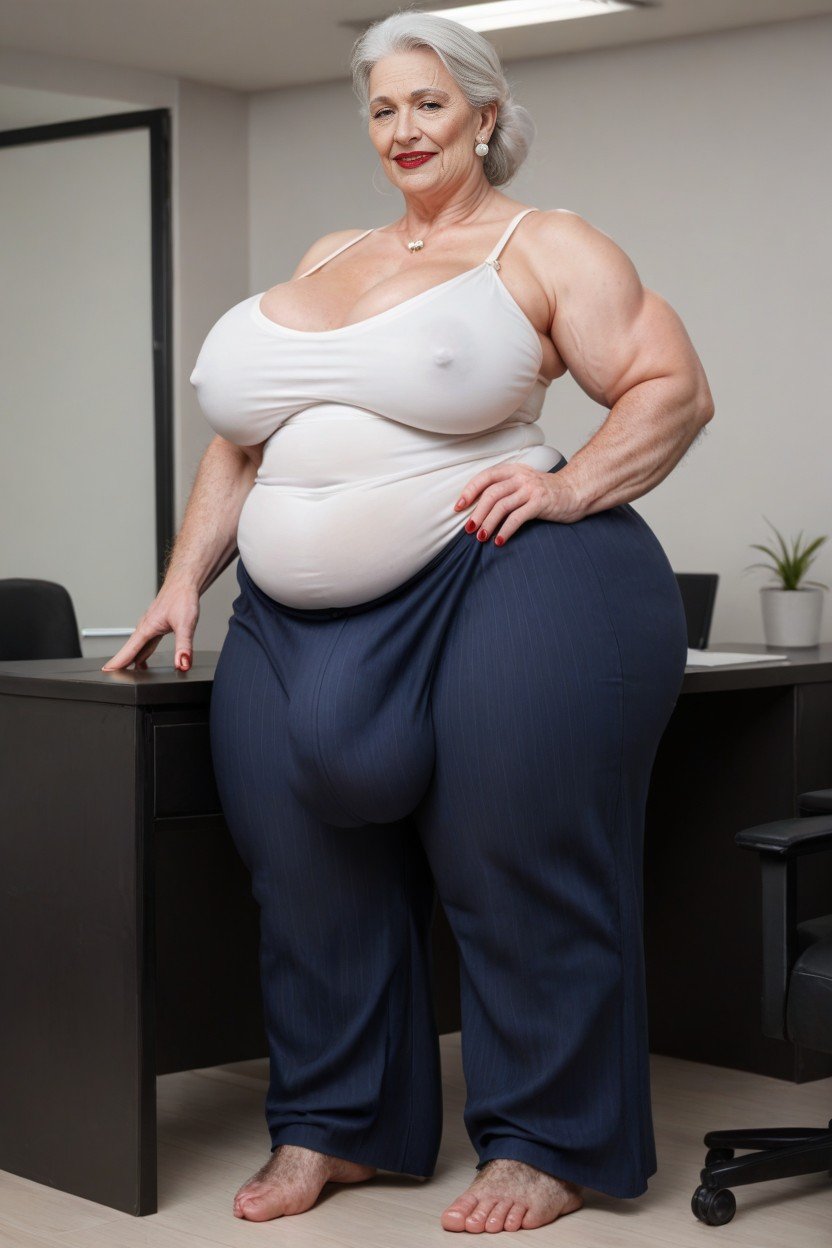 Large Breast, Extremely Vascular Arms, Obese Furry AI Porn