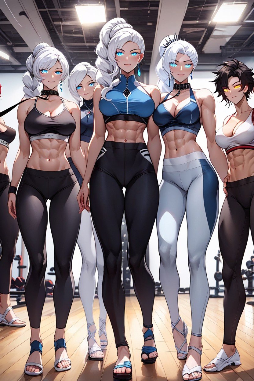 Mallas, Pantalones De Yoga, Weiss Schnee RwbyHentai IA