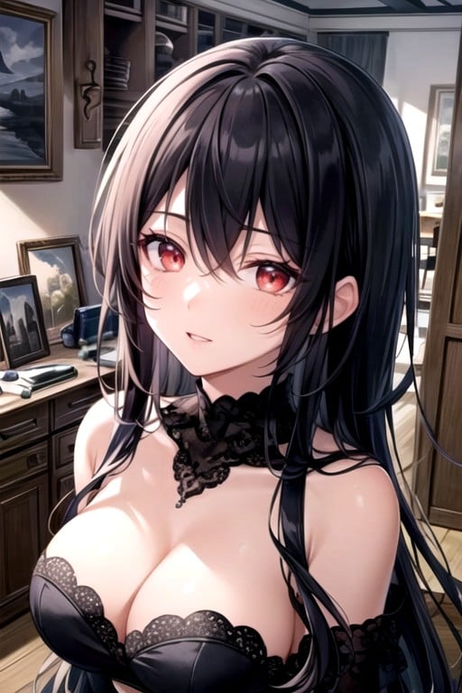 18+, Red Eyes, Black Hair Furry AI Porn