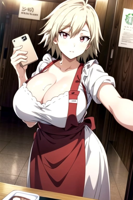 Selfie, Selfie, Extra Huge Breasts Hentai AI Porn