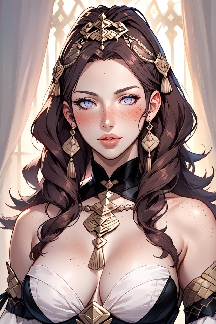 Hilda From Fire Emblem Three Houses From Fire Emblem, Lined Eyes, Tender LookPorno IA transsexuelle