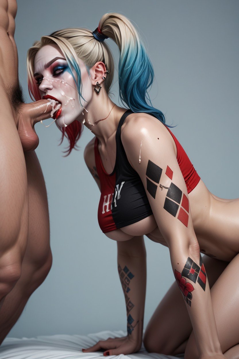 Men, Anal Sex, Harley Quinn Travesti IA Pornô