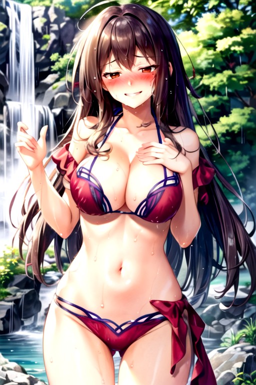 Squeezing Breasts, Scathatch (fate/grand Order), Wet Clothes Hentai AI Porn