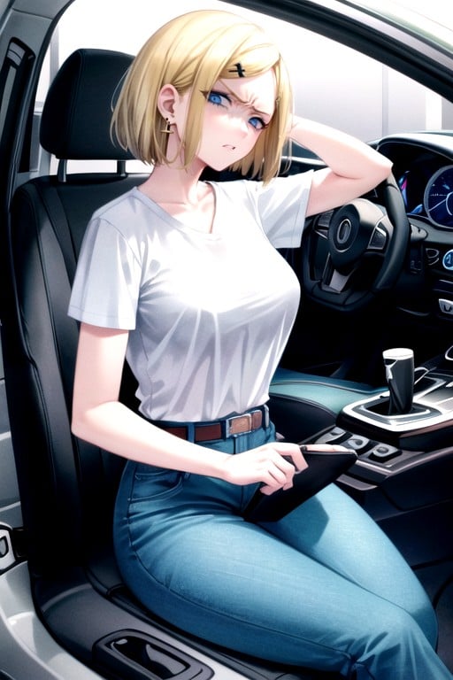 Disgusted, Car, Android 18 (dragon Ball Z) Hentai AI Porn