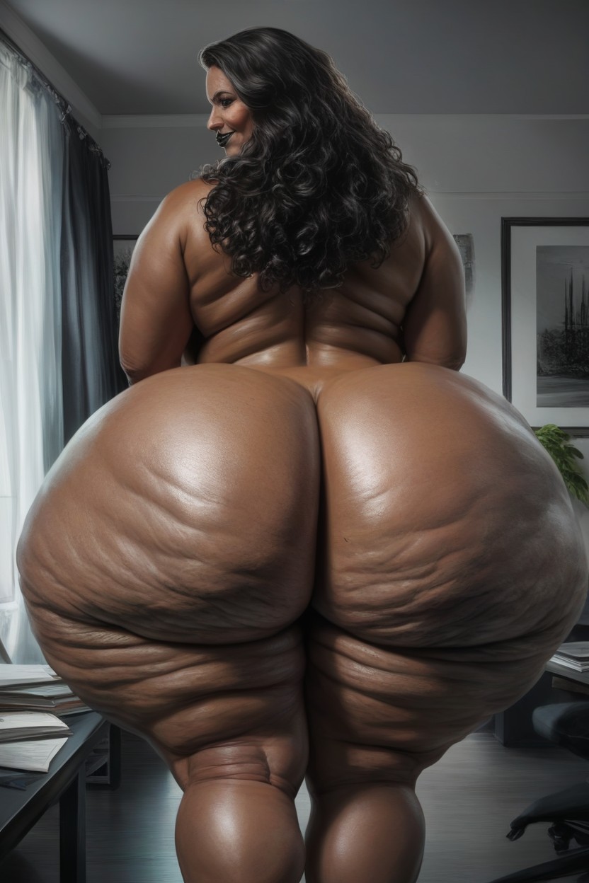 Disproportionately Large Ass, Super Thick Thighs, Ssbbw AI Porn
