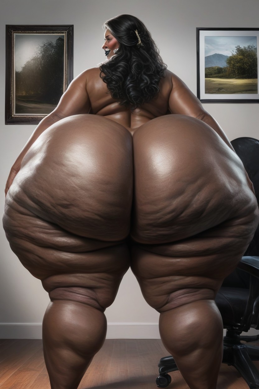 Thick Ass, Massive Cellulite Fake Ass, Naked AI Porn