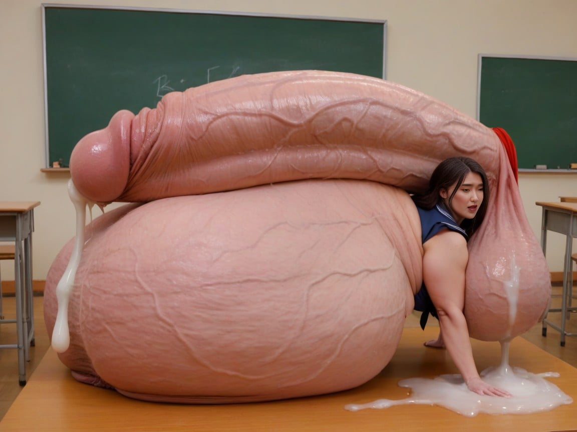 Shocked By The Size Of Cock, Weird Body, Hyper Enormous Balls퍼리 AI 포르노