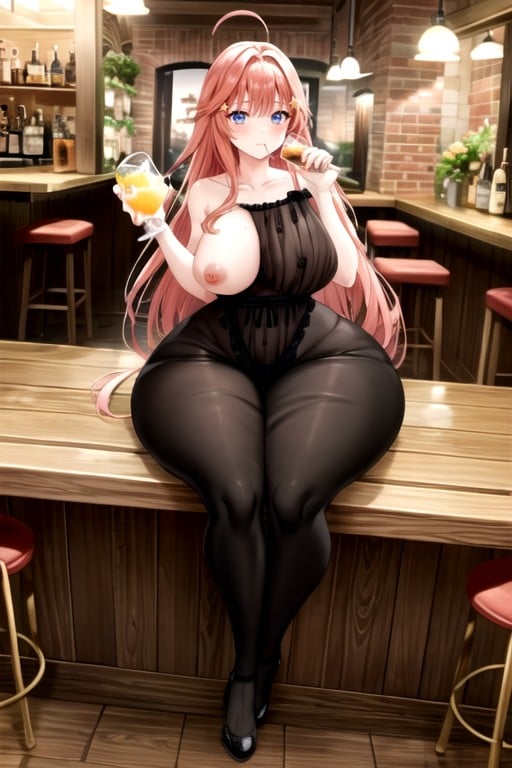 Bunda Extremamente Grande, Itsuki Nakano (gotoubun No Hanayome), Bar Pornografia peluda com IA