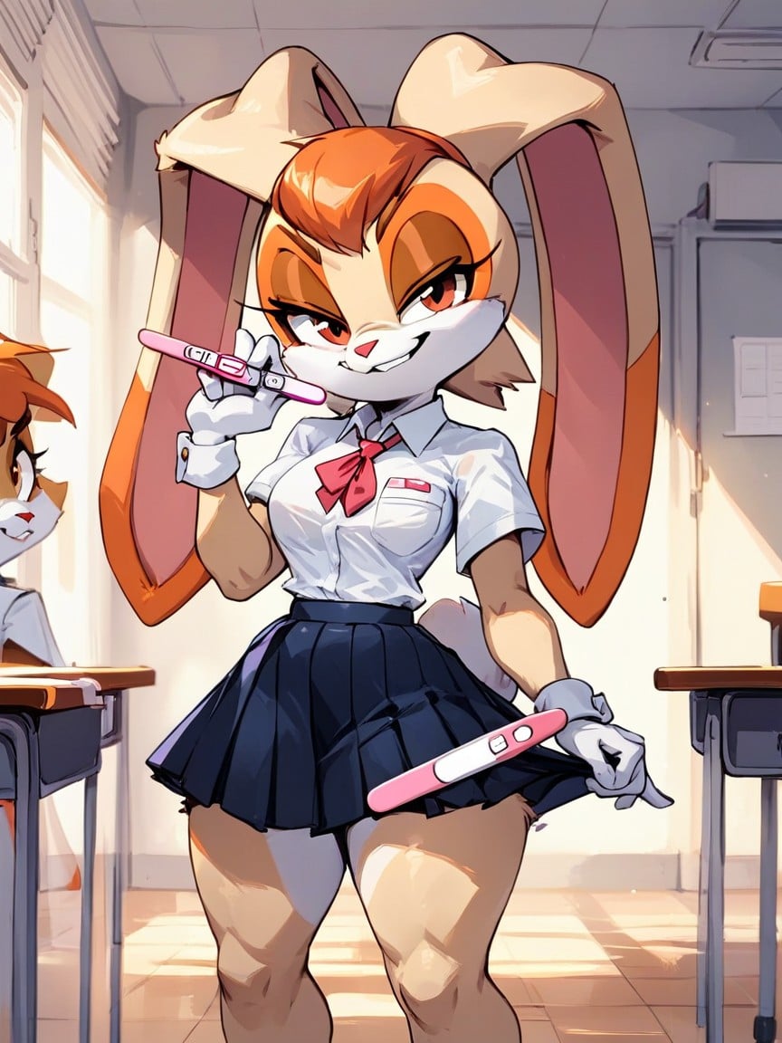 Minisculestack Body, Cream The Rabbit, Showing Pregnancy Test To ViewerPorno IA Furry