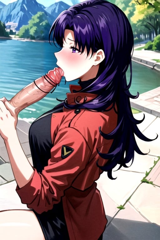 Misato (evangelion) , Pastel, NuPorno IA Furry