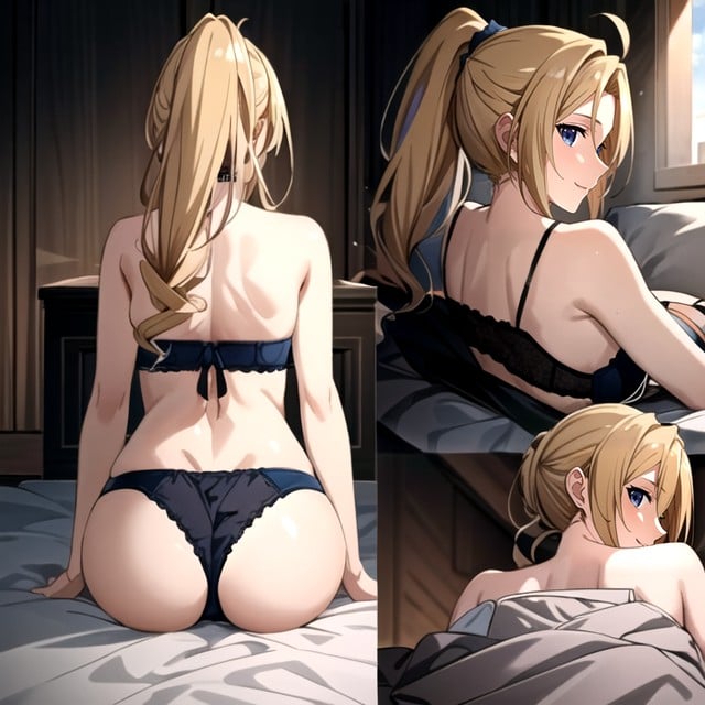 Laying, Ahoge, Mushoku Tensei Shemale AI Porn