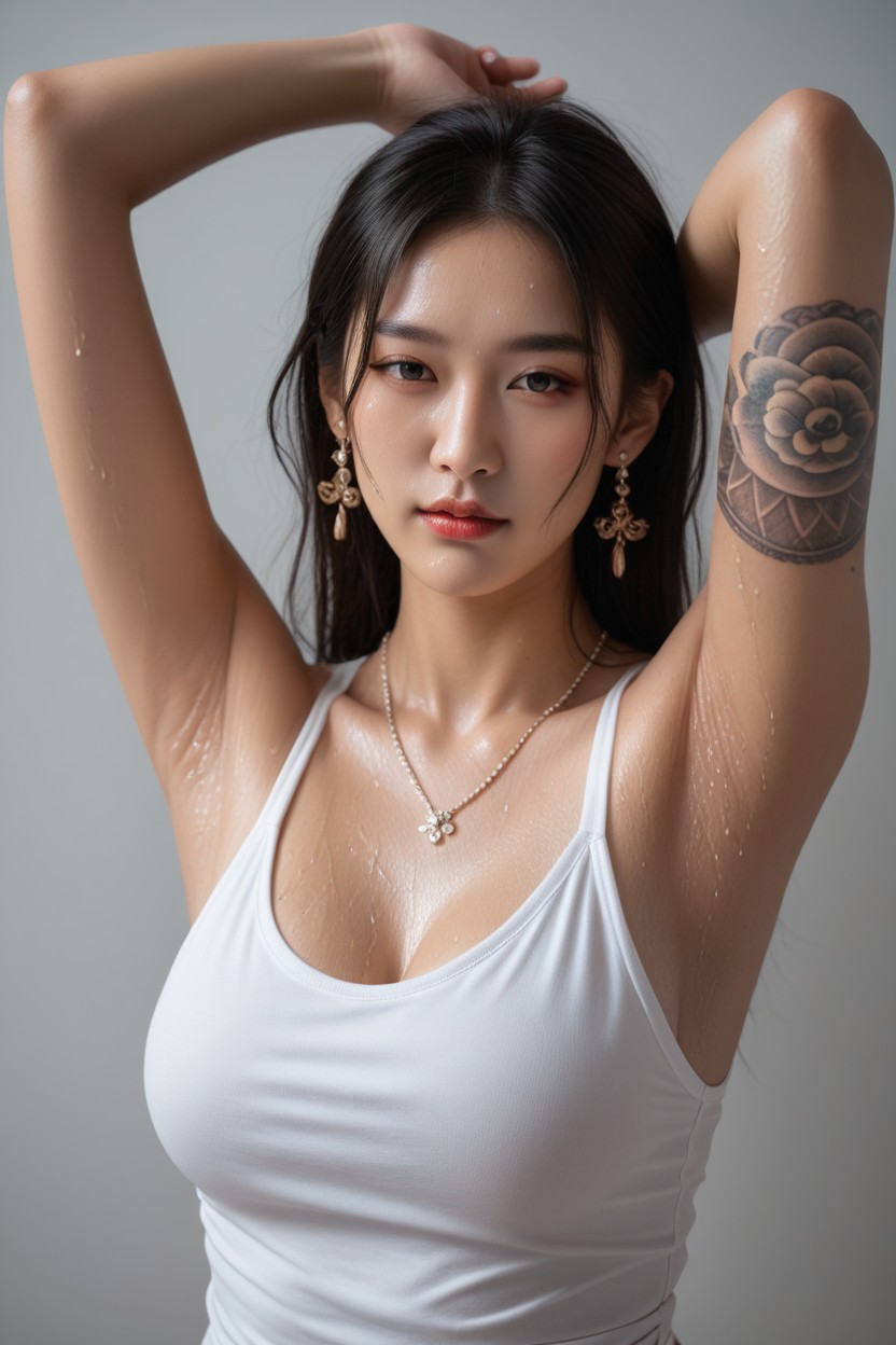 Bust Shot, Highest Quality, Realistic Photography Asian AI Porn