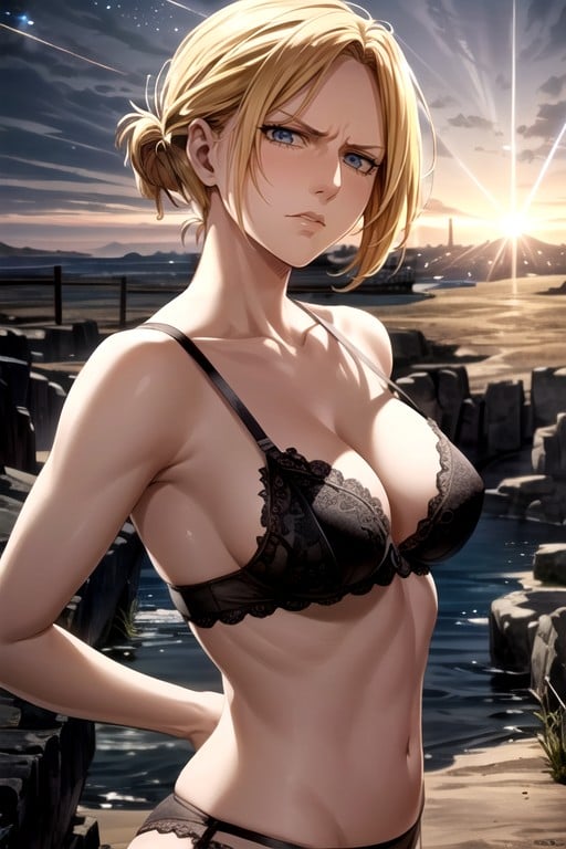 Enojada, Annie Leonhart (attack On Titan), Primer PlanoHentai IA