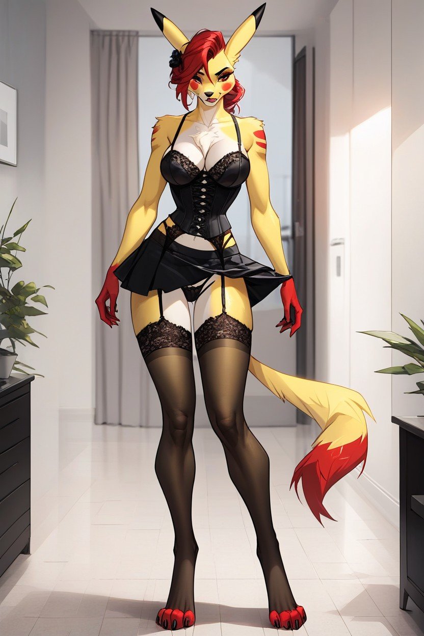 ピクシーカット, Pikachu Anthro Pikachu, ThongファーリーAIポルノ