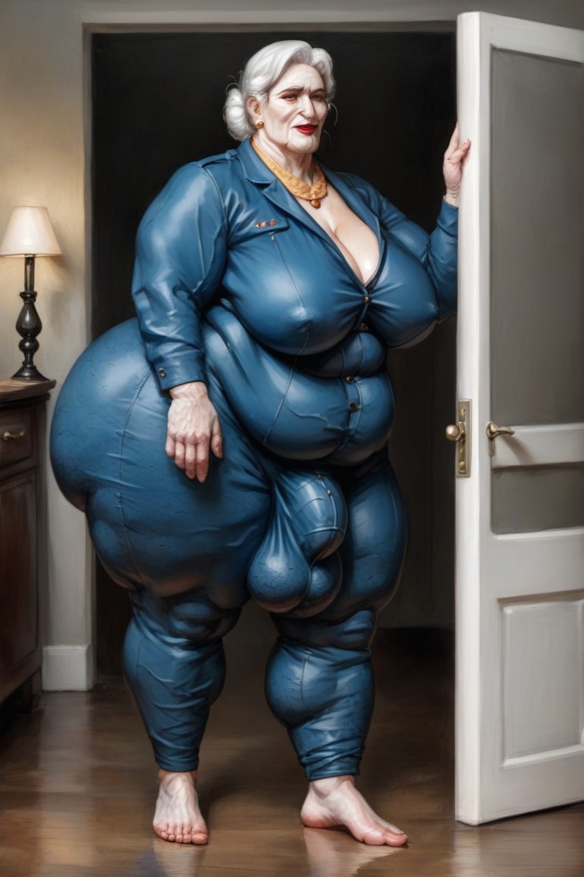 Straight, 60+, Bbw AI Porn