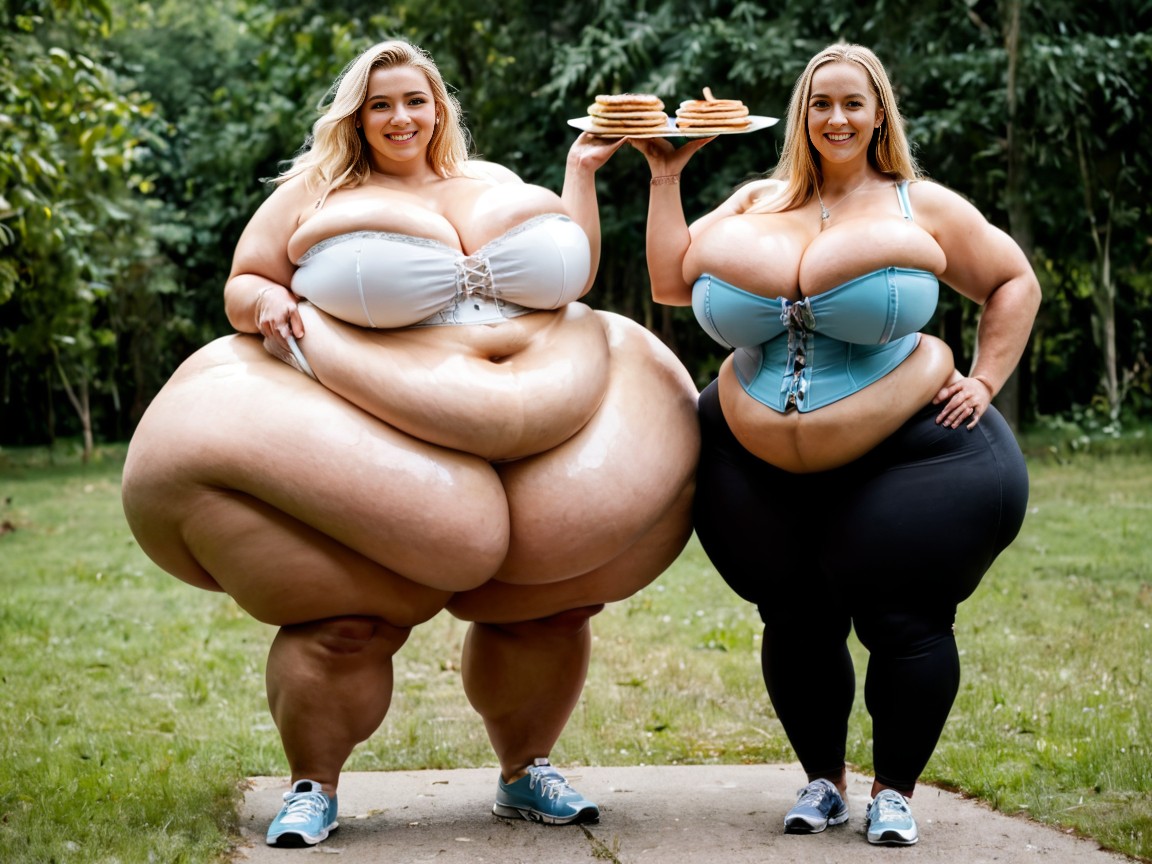2 People, Corset, Hyper Obese AI Porn