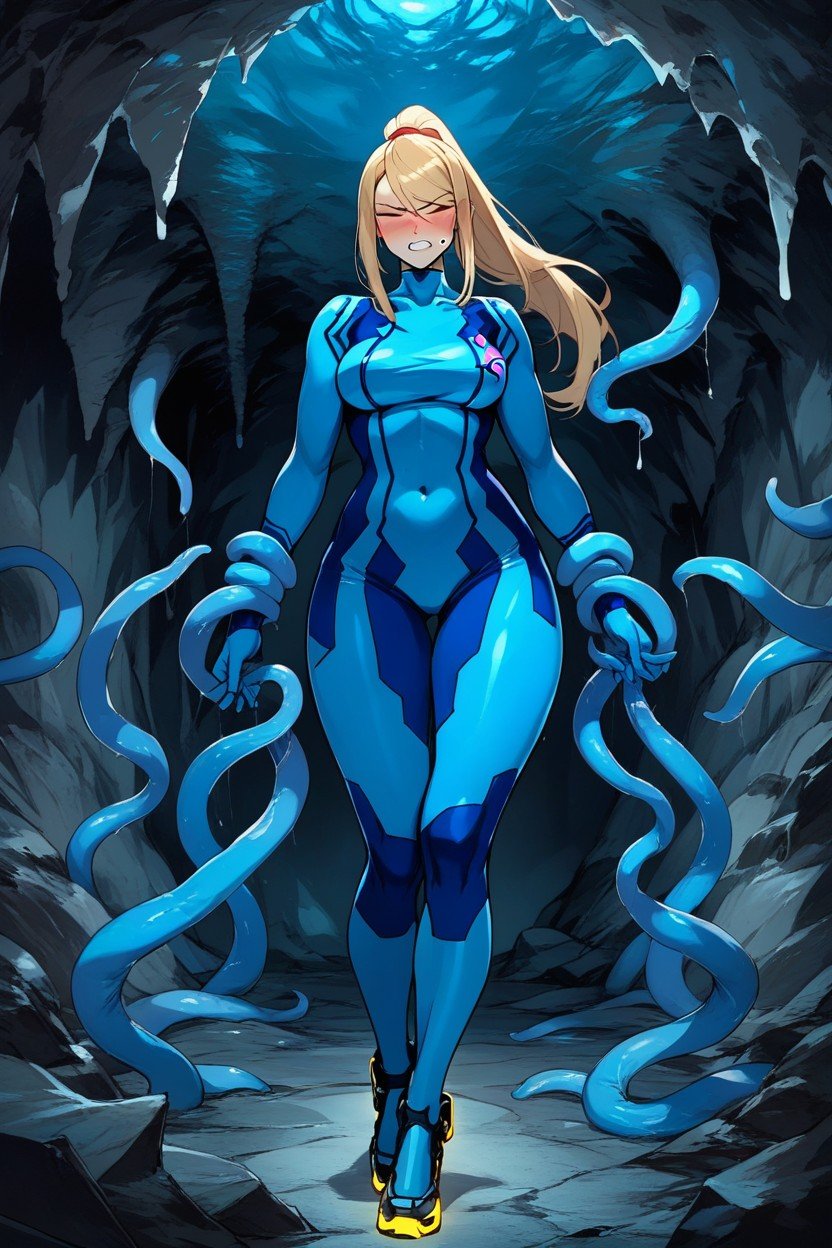 Neck, Samus Aran, Rounded Hips Hentai AI Porn