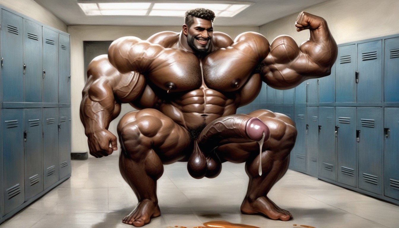 African, 1 Person, Muscular Arms AI Gay Porn