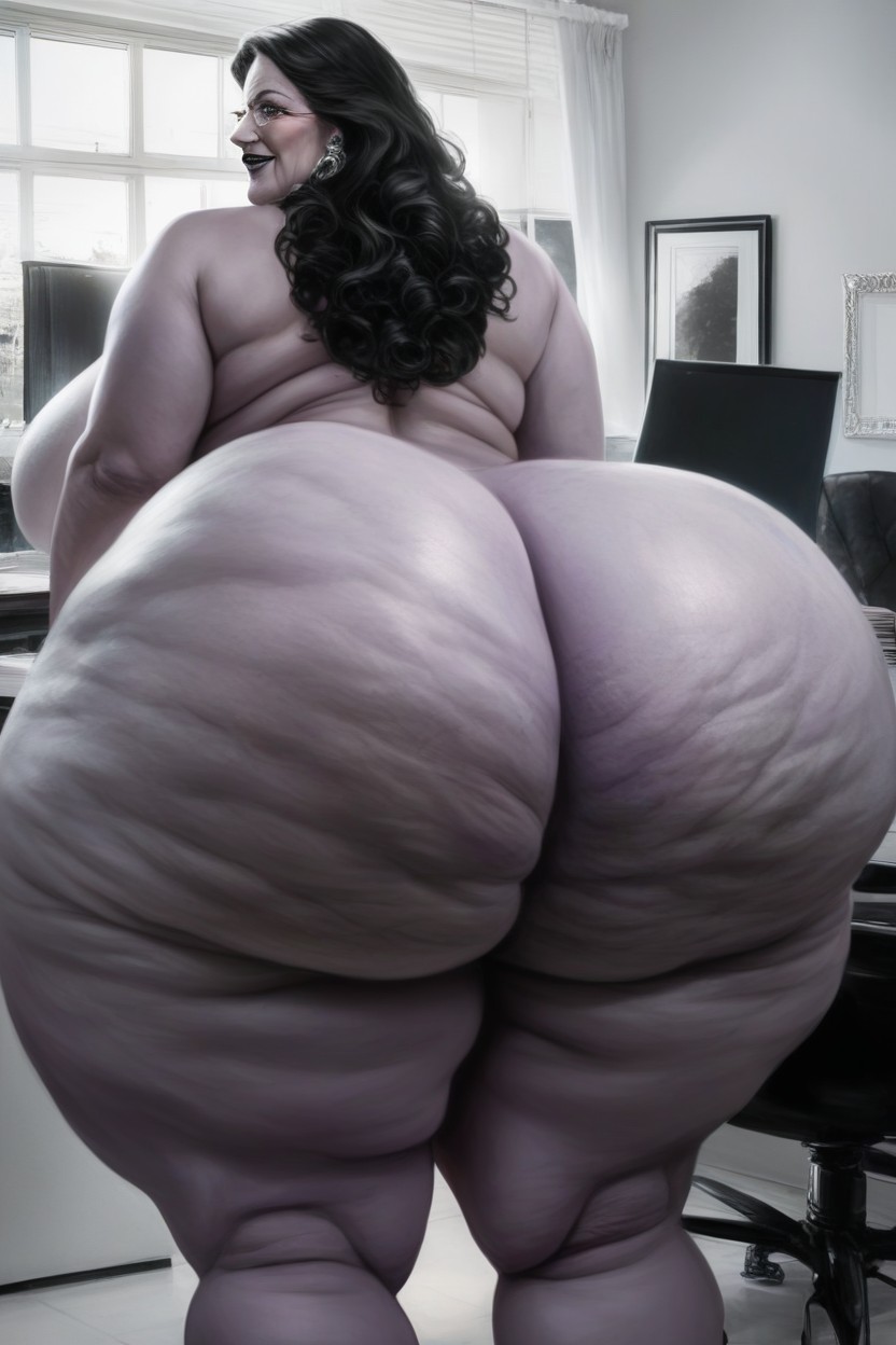 Super Thick Thighs, Fat Ass, Extremely Large Ass AI Porn