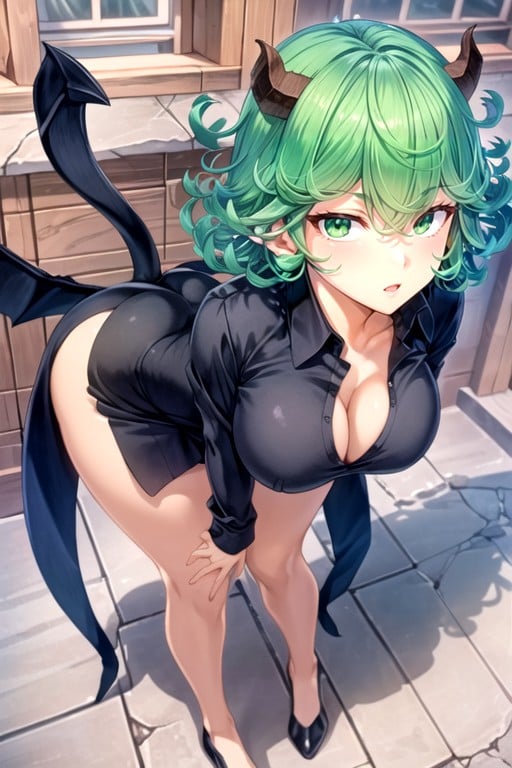 Full Body, Tatsumaki (one Punch Man), Natural Breast Shemale AI Porn