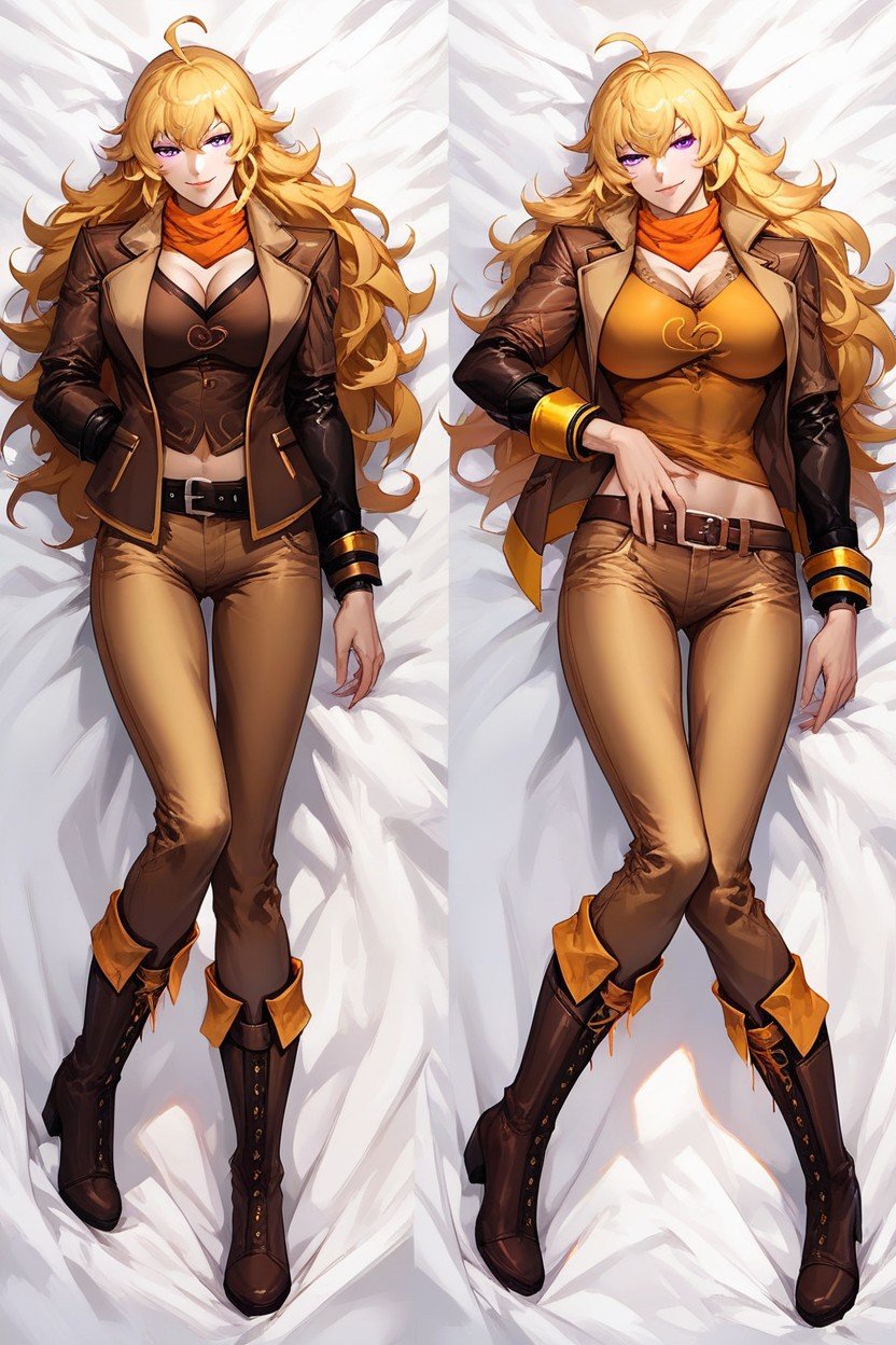 Yang Xiao Long From Rwby, Expressive Eyes, DakimakuraHentai IA